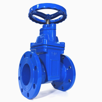 Vanne à opercule à joint rigide avec prix PN16 PN25 DN100 DN250 en fonte ductile, vannes à opercule à bride standard pour l'eau
