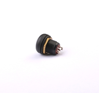 Toowei Spst interruptor de botón pulsador redondo impermeable Ip67 12mm 3a 220 voltios cúpula gris con luz