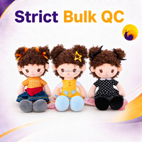 Poupée en peluche personnalisée pour fille, avec robe tendance, jouet doux, fabrication OEM ODM, vente en gros, cadeau pour enfants, fabricant de poupées en peluche