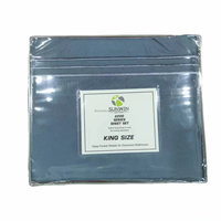 Parure de draps King Size en microfibre écologique 1800 fils, broderie 3 lignes, draps-housses unis doux pour hôtels
