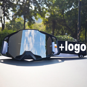 Lunettes de moto personnalisées, motocross, cyclisme, monture PC à bord complet, verres sphériques, protection UV, lentilles interchangeables, légères, pour adultes - Product Image 3