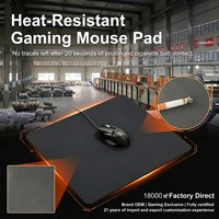 Tapis de souris pour e-sport, en tissu, antidérapant, anti-taches, résistant à la chaleur, anti-brûlure, 490x420mm, conçu pour les jeux FPS, glisse super fluide
