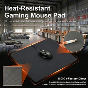 Alfombrilla de ratón para deportes electrónicos, hecha de tela, antideslizante, antimanchas, resistente al calor, a prueba de quemaduras, 490x420mm, diseñada para juegos FPS, deslizamiento súper suave - Product Image 1