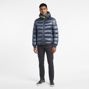 New Design Winter <b>Men's</b> Canvas Puffer <b>Jacket</b> Outdoor Wear Regular Fit Front Zipper Long Sleeves Stand Collar High Street Style - Product Image 1