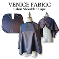 Cape de coloration capillaire de luxe en tissu Vénitien, châle de salon irisé, protection imperméable pour le maquillage, pour outils de coiffure et de beauté
