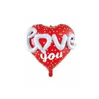 2022 Unique Happy Valentine's Day Gifts Decoration 24 Inch Foil Love Letter Heart Shape Balloon Valentines Day Balloon