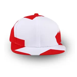 2024 Sports Games Custom Country Flag Print Structured Baseball Caps Suissie Sports Events Flat Bill Embroidery Snapback Caps