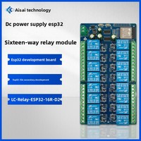 Module de relais 16 canaux ESP32 avec alimentation DC5V, carte de développement LC-Relay-ESP32-16R-D2 10A pour développement secondaire