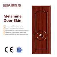 Peau de porte en mélamine moulée lisse certifiée CE, très vendue, en HDF