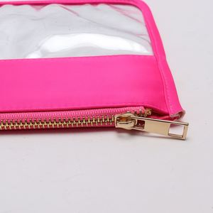 Bolsas de Cosméticos Transparentes de PVC Reutilizables con Cierre, Organizadores de Maquillaje con Letras DIY, Bolsas de Almacenamiento de Maquillaje Resistentes al Agua para Niñas, Moda de Verano - Product Image 4