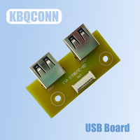 Carte d'extension USB 2.0 double port (QB-2USB2.0 V1.1) - Module PCB Hub USB 2 ports avec connecteur 8 broches pour machine tout-en-un