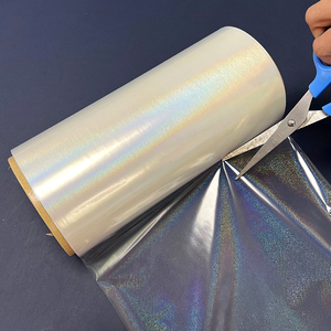 Rollo de Laminado Suave Holográfico BOPP Little Dot de Fábrica de Shenzhen para Película de Laminación Húmeda Cosmética Sin Pegamento - Product Image 5