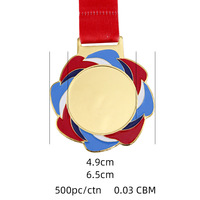 Médaille sportive personnalisée en alliage de zinc électroplaqué, émail souple, or, argent, bronze, vierge, avec ruban, pour compétition, championnat, souvenir
