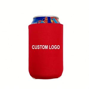 Customized Logo Printed Can Coozies Cooler Neoprene Insulated Silk Screen Printing Regular Slim Beer Can Cooler Stubby Holder - Product Image 2