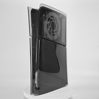 Coque rigide transparente pour console PS5 Slim, version disque ou numérique, remplacement de la coque de la console PS5 Slim