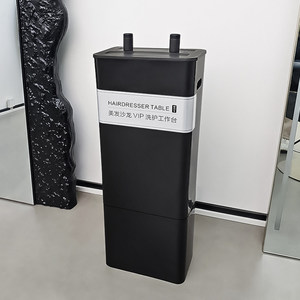 Nouvelle table de travail en cuir tendance pour salons de <span class=keywords><strong>coiffure</strong></span> et instituts de beauté, avec armoire de rangement pour shampoing - Product Image 6