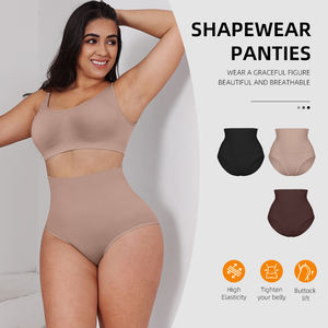 <span class=keywords><strong>Tanga</strong></span> sculptant sans couture pour femme, taille haute, contrôle du ventre, amincissant, rehausseur de fesses, impression de logo OEM, string en gros - Product Image 2