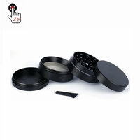 Nouvel arrivage de broyeur à herbes en métal 4 pièces accessoires pour fumer joli style broyeur à tabac de 2.5 pouces de haute qualité
