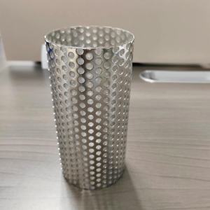 304 SS kawat pukulan lubang bulat baja tahan karat jala berlubang tabung Filter jala - Product Image 2