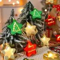 Batterie betriebene LED-Lichterkette Weihnachts sterns piegel Dekoratives Licht Weihnachten für Raum dekoration LED-Leuchten