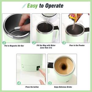 Machine à mousse de lait professionnelle automatique 4-en-1 à vapeur, avec contrôle de la température, pour café et lait, modèle Commercial Magnetic Gold - Product Image 4