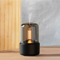 Humidificateur ultrasonique portable mini avec lumière chaude, brume nano, aromathérapie et contrôle d'humidité pour hôtels, voitures et usage domestique