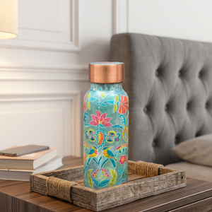 Leakproof Copper <b>Water</b> Bottle Printed Copper Bottle for Drinking <b>Water</b> Authentic Copper <b>Water</b> Bottle - Product Image 1
