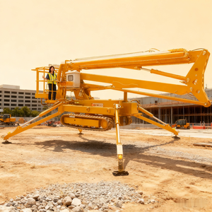 Ce-zertifizierter kleiner elektrischer hydraulischer <span class=keywords><strong>Sky</strong></span> Spider Cherry Picker Ketten ausleger mit automatischer Nivellierung - Product Image 4