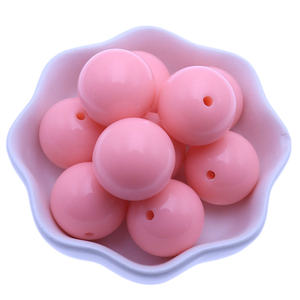 Grosir Warna Hijau Pucat 16Mm 20Mm Manik Plastik Bola Permen Karet Tebal Disko Besar untuk Kalung - Product Image 3