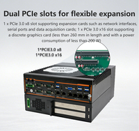 Intel 6 8 9th Gen LGA1151 Industrial PC with 2 PCIe Slots 6 Gigabit LAN 4 PoE 8 USB 9-36V Wide Voltage Embedded Rugged Computer