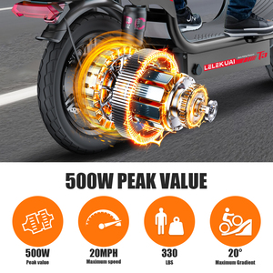 Patinete Eléctrico Plegable con Batería de Litio, Motor de 350W, Ruedas de 14 Pulgadas, Resistente al Agua, Todoterreno, Doble Suspensión, Control Remoto, Largo Alcance - Product Image 4