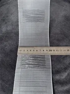 10 cm nylon-Flockenrost-Vorderteil-Band recyceln geklebechte durchsichtige Vorhänge transparentes Schiebeband Gürtel Werksverkauf Großhandel