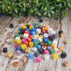 Vente en gros usine – Dés de jeu polyédriques en bois vierges, personnalisables avec logo, 5mm, 8mm, 10mm, 12mm, 14mm, 16mm, 19mm, colorés, pour D&D, en lots - Product Image 2