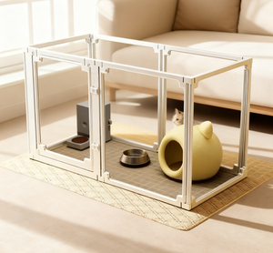 Clôture pour chien panoramique transparente en ABS et PET pour animaux domestiques, villa senior, Jiangsu - Product Image 3