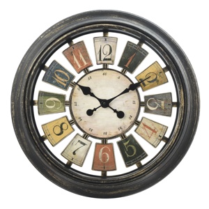 Decorazione per la casa <span class=keywords><strong>Vintage</strong></span> solido arcobaleno senza rumore di carta quadrante orologio <span class=keywords><strong>da</strong></span> <span class=keywords><strong>parete</strong></span> in plastica - Product Image 1