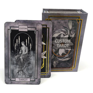 Tarjetas de Juego de Mesa Personalizadas en Inglés y Ruso, Tarot con Lámina Dorada, Oracle Kawaii Juvenil 15-35, Esquinas Redondeadas, Juguetes para Estimular el Cerebro, 14+ - Product Image 2