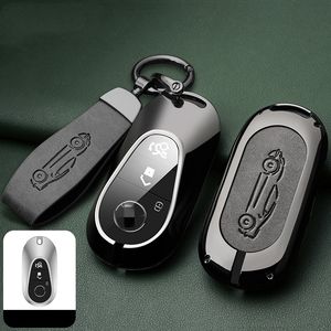 Pour MERCEDES BENZ METAL + CUIR Étui à clé<span class=keywords><strong>s</strong></span> de voiture Housse de sac - Product Image 3