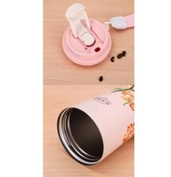 Mug de voyage isotherme en acier inoxydable de 16 oz, tasse à café anti-fuite avec sangle, pour le camping en plein air, le bureau, le sport, OEM ODM