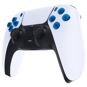EXtremeRate Accesorios para Juegos, Kit de Botones Transparentes Azules R2R1 L2L1, Juego Completo de Gatillos para Reparación de Controles de Playstation5 PS5 - Product Image 4