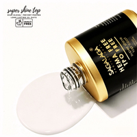 SAGALAGA Super Shine HEMA Free Top Coat Sans TPO Gel haute brillance longue durée résistant aux rayures sans lingette Top Coat Marque privée