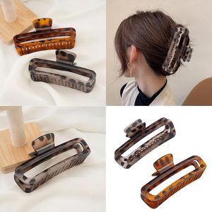 Pinza de Pelo con Estampado de Leopardo, 13 cm, Premium, Diseño Simple, Color Café, Kawaii, para Mujer - Product Image 2