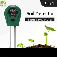 Capteur portatif de détecteur de lumière du soleil d'humidité du pH du sol 3-en-1 pour l'agriculture et les tests de plantes Capteur environnemental