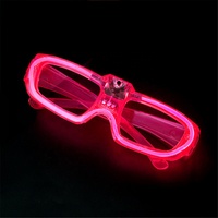Fête de noël LED lunettes lumineuses carré barre de lumière froide fournitures de fête de discothèque