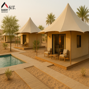 Tienda de Campaña Glamping de Lujo en el Desierto, Proyecto de Hostelería Boutique Ecológico de Lona para Hotel, Villa, Terraza de Piscina, Dormitorio Exterior - Product Image 2