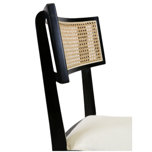 Chaise de salle à manger Franklin en bois massif empilable Sinofur avec dossier en cannage, pour événements et fêtes, qualité commerciale pour l'extérieur - Product Image 5