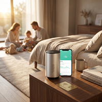Detektor Radon Cerdas WiFi untuk Rumah dengan Sensor Ion Chamber |   Monitor Gas Radon Akurasi Tinggi untuk Pencegahan Kanker Paru-Paru