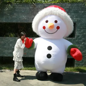 Saygo 핫 세일 CE 2M/2.6M 풍선 산타 클로스와 눈사람 마스코트 의상 크리스마스 코스프레