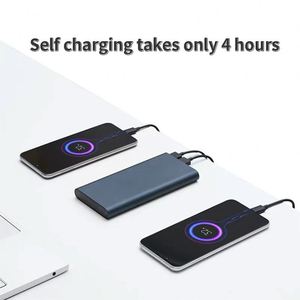 Station de recharge portable personnalisée 10000 mAh noire à charge rapide pour entreprises – Promotion - Product Image 4
