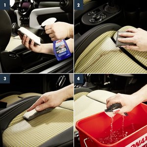 Éponge Duo Intérieur la plus vendue, 1 pièce, design double face pour le nettoyage et le rinçage des intérieurs de voiture - Product Image 5