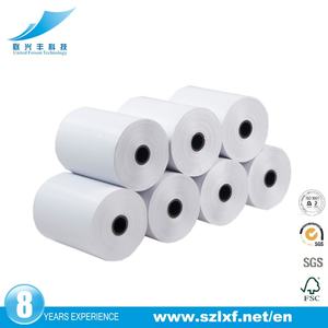 Rouleau de papier thermique en gros 80x80mm 57x50mm 57x40mm, papier de caisse monoface 100% pure pâte de bois certifié ISO 9001 - Product Image 2